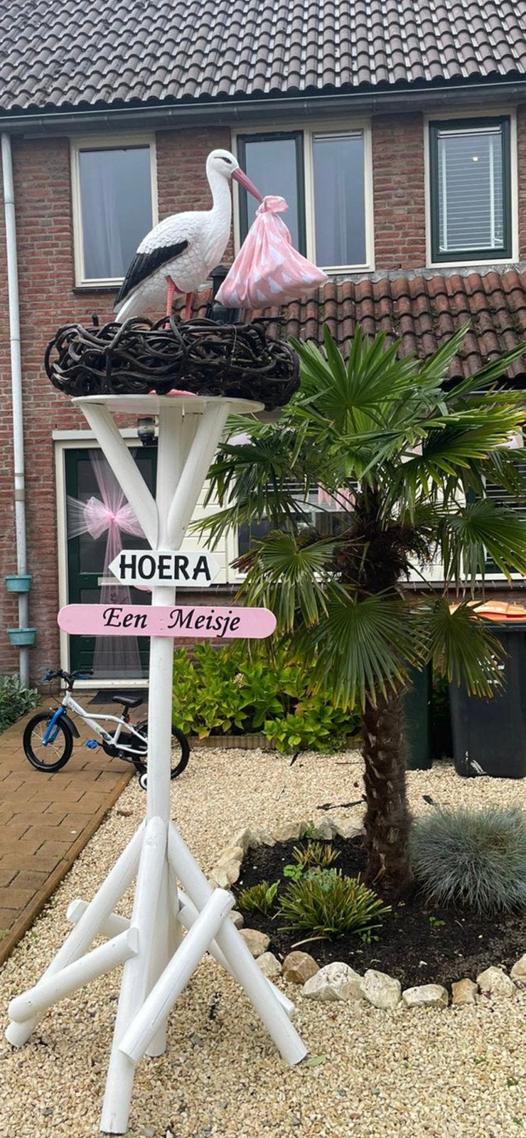 Geboorte ooievaar te huur, baby op komst of geboren?, Ophalen, Zo goed als nieuw