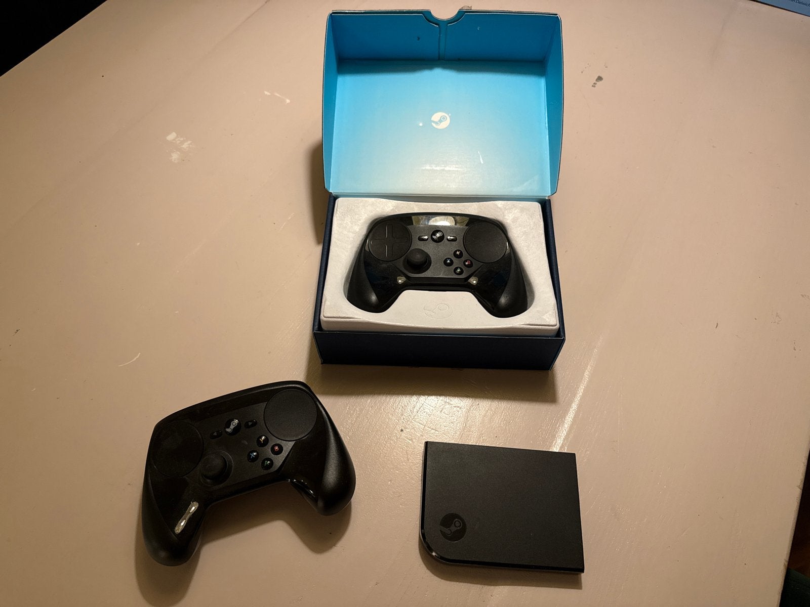 Steam Link met 2 Steam Controllers, Gebruikt, PC, Overige typen, Overige merken