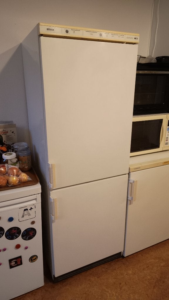 Bosch Duotronic koelkast met vriezer., Ophalen, Gebruikt, 200 liter of meer, Met aparte vriezer