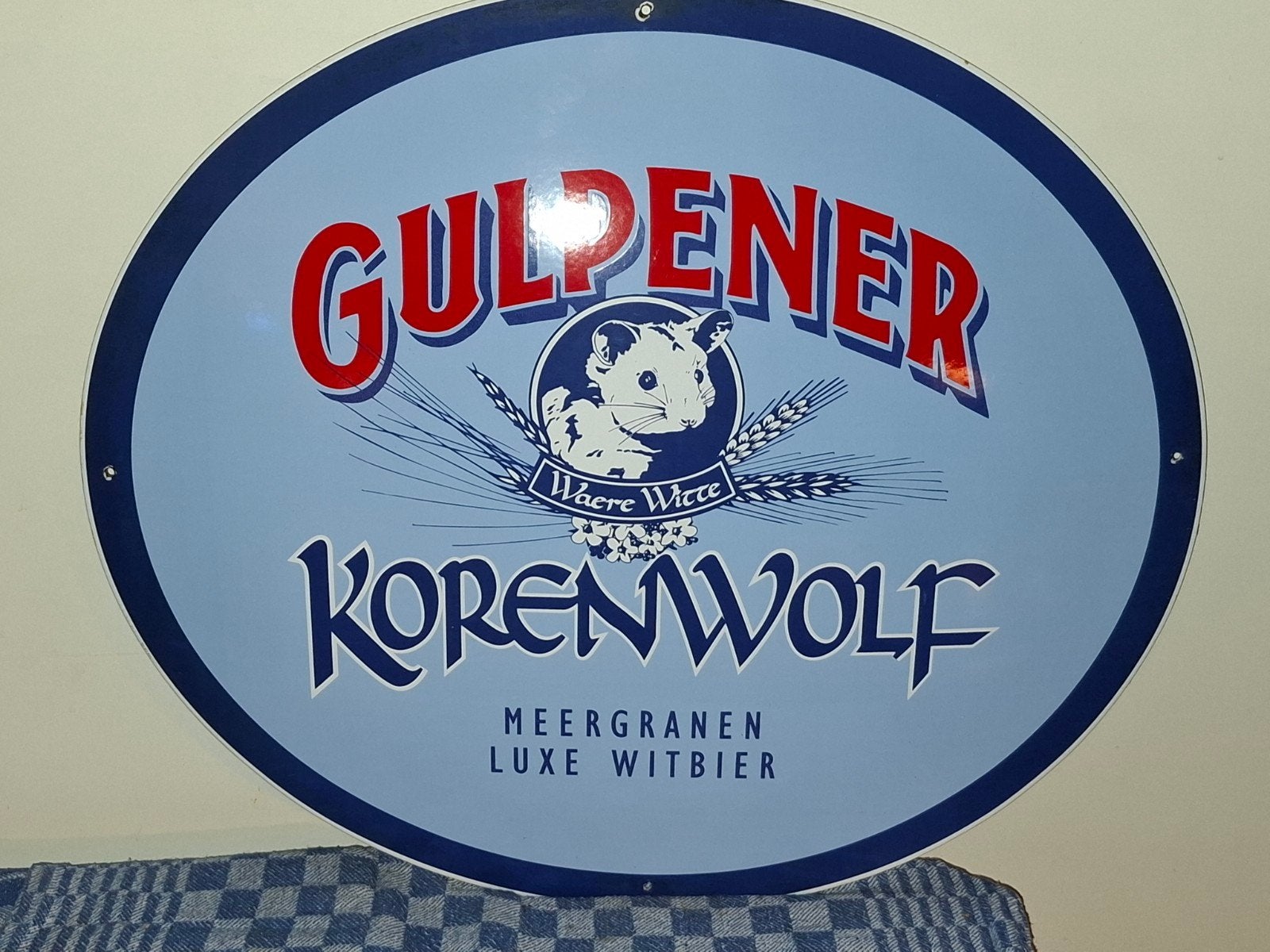 emaille bord, Ophalen of Verzenden, Reclamebord, Plaat of Schild, Overige merken