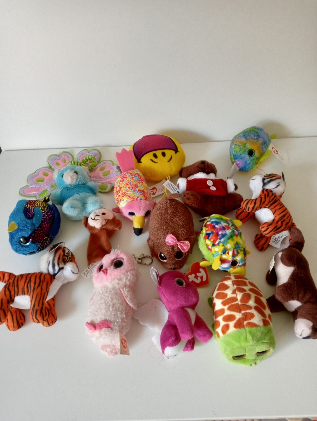 Grote collectie Ty Beanie Boos en andere knuffels 14 stuks, Gebruikt, Overige karakters, Ophalen of Verzenden, Met label