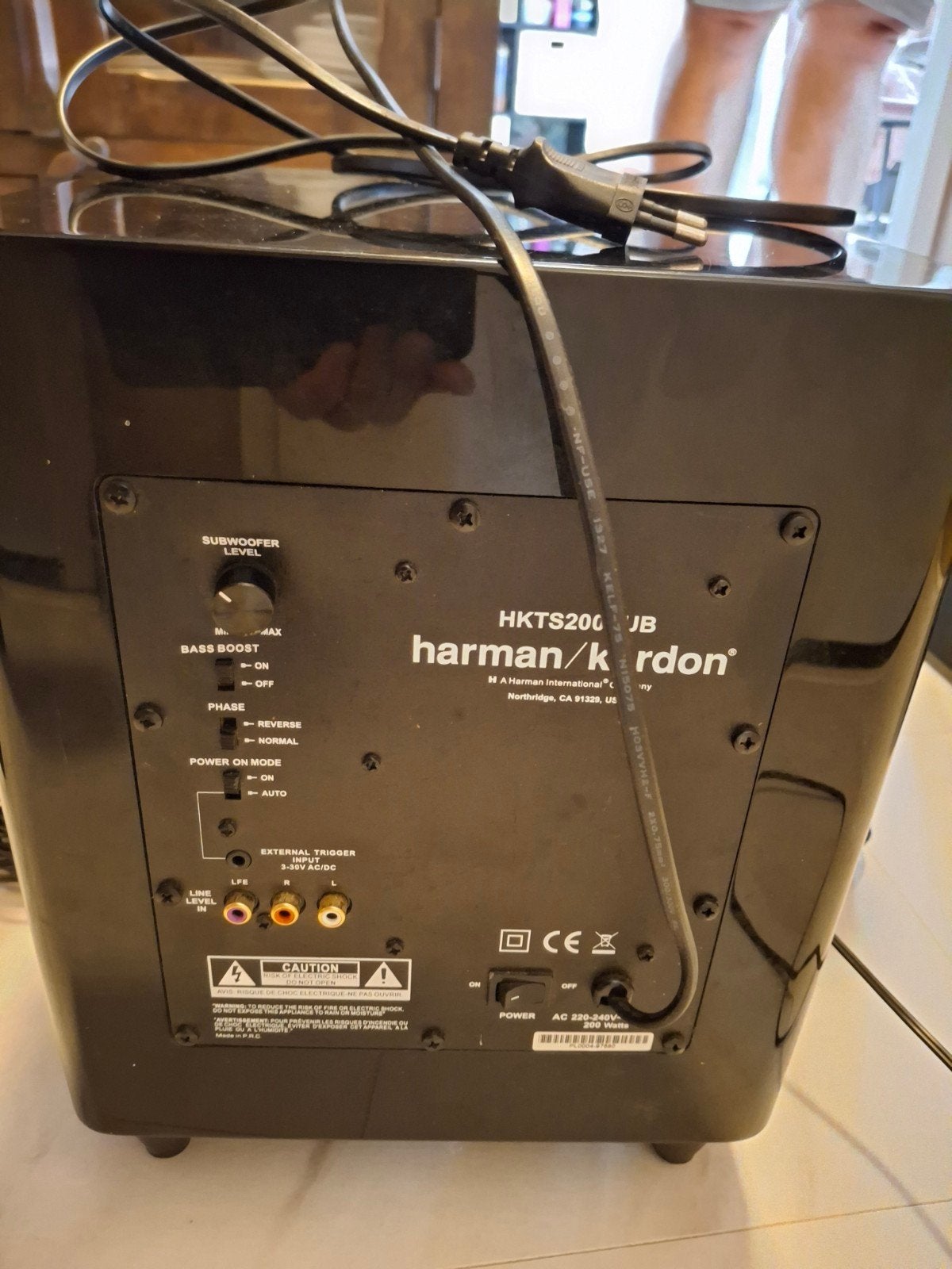 Harman Kardon HKTS200SUB/230 Subwoofer met 2 speakers., Overige merken, Gebruikt, 2.1-systeem, 70 watt of meer
