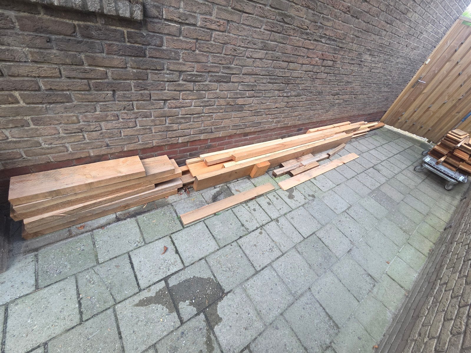 Douglas hout, Ophalen, 250 cm of meer, Balken