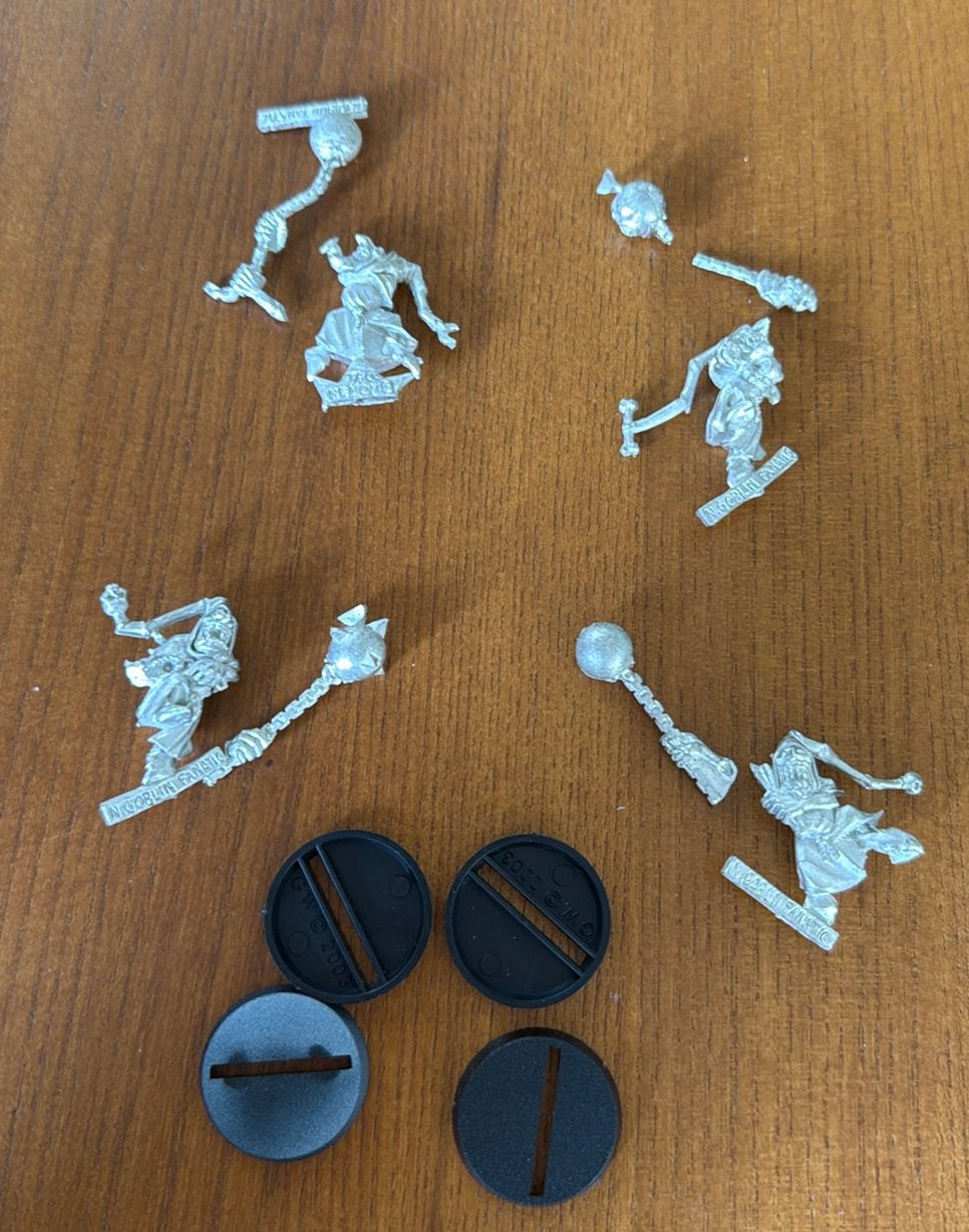 Warhammer Nightgoblin 4x Fanatics (metal), Hobby en Vrije tijd, Ophalen of Verzenden, Zo goed als nieuw, Warhammer
