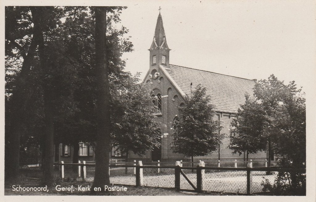 Schoonoord  Geref.Kerk, Ophalen of Verzenden, 1940 tot 1960, Ongelopen, Drenthe