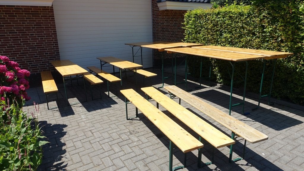 Partij gebruikte biertafels, Tuin en Terras, Picknicktafels