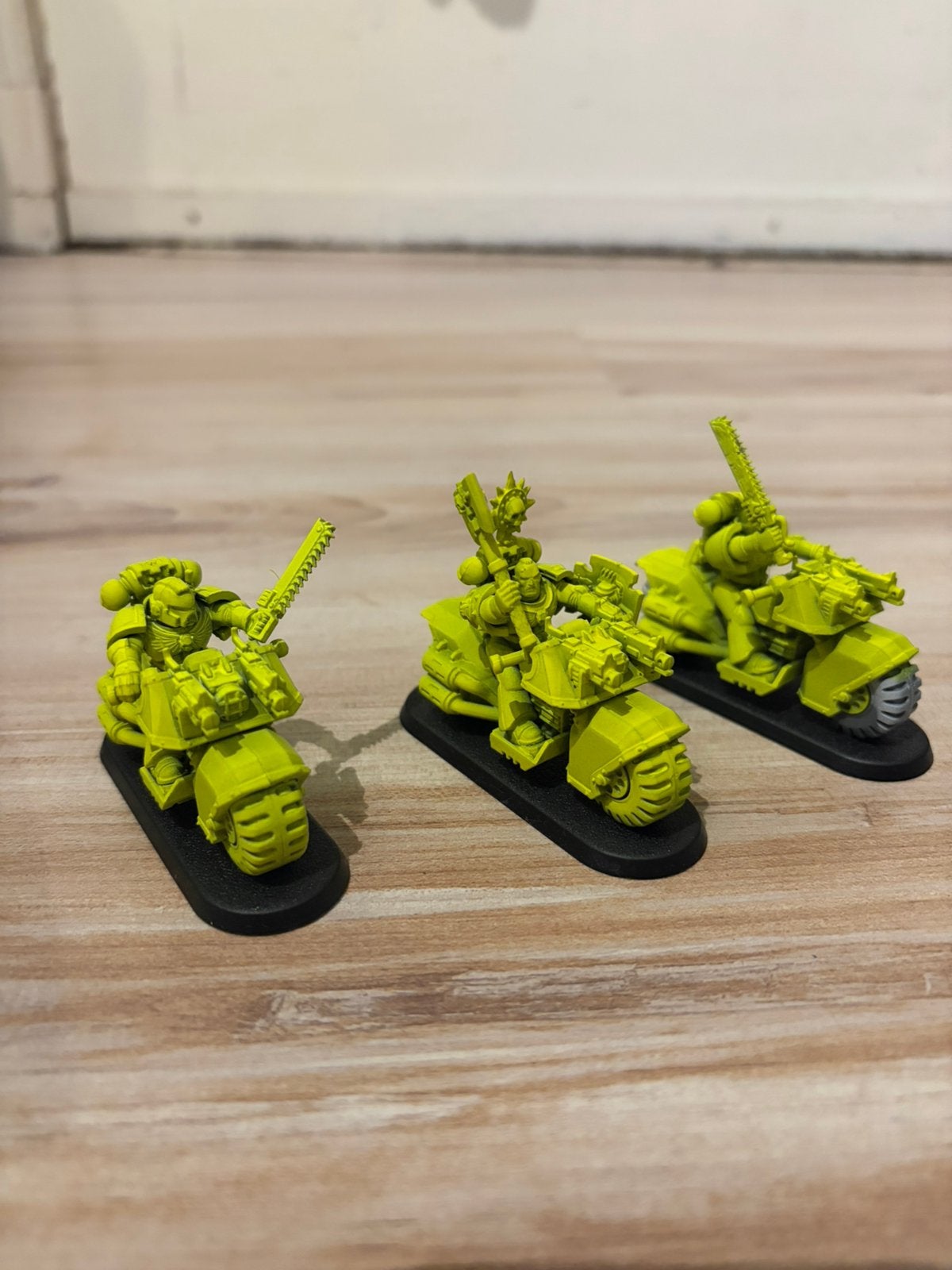 Warhammer 40k space marines oude bikes met captain #3, Figuurtje(s), Ophalen of Verzenden, Geverfd, Warhammer 40000