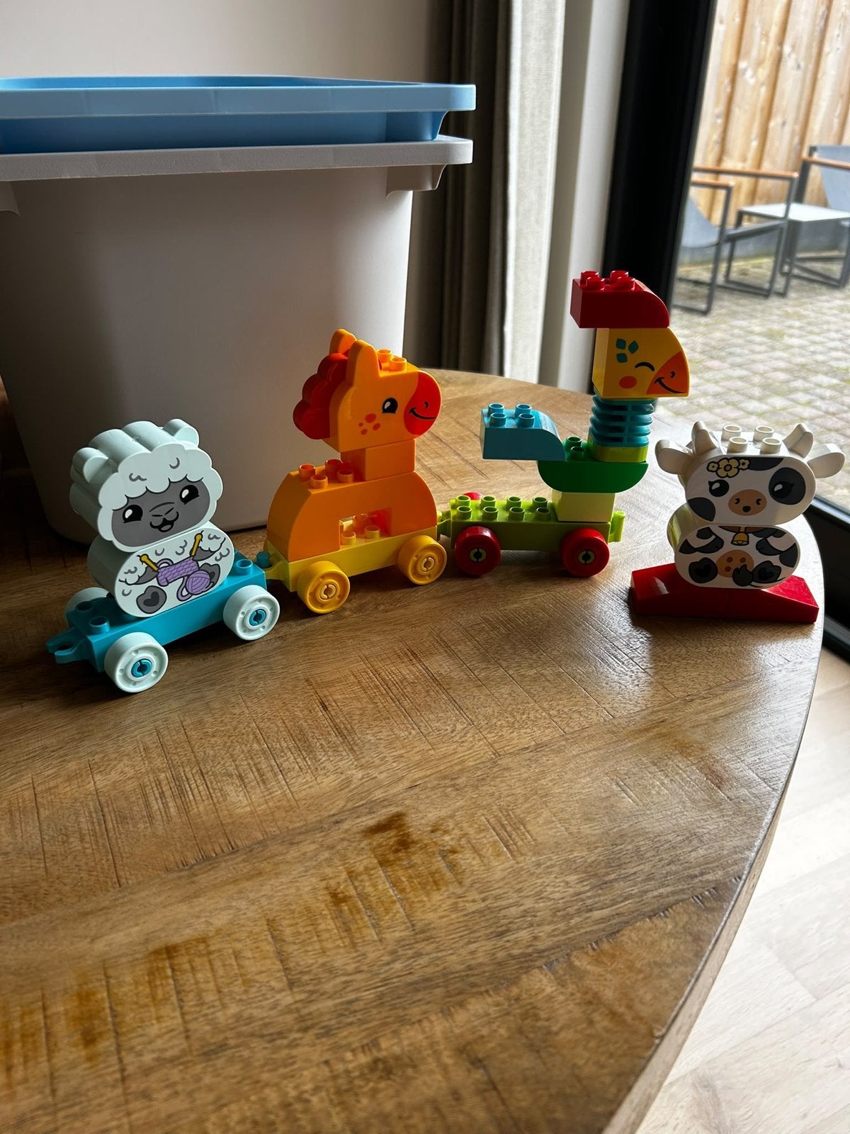 Diverse Duplo sets: Dierentrein, Dokter, Politie, Truck, Hui, Ophalen, Gebruikt, Duplo, Meerdere sets