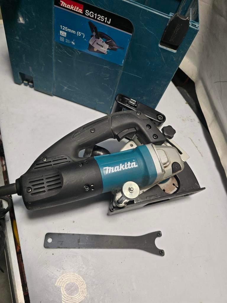 Makita SG1251J Sleuvenfrees muurfrees Mbox - 1400W - 125mm, Ophalen of Verzenden, Makita, N.v.t, N.v.t