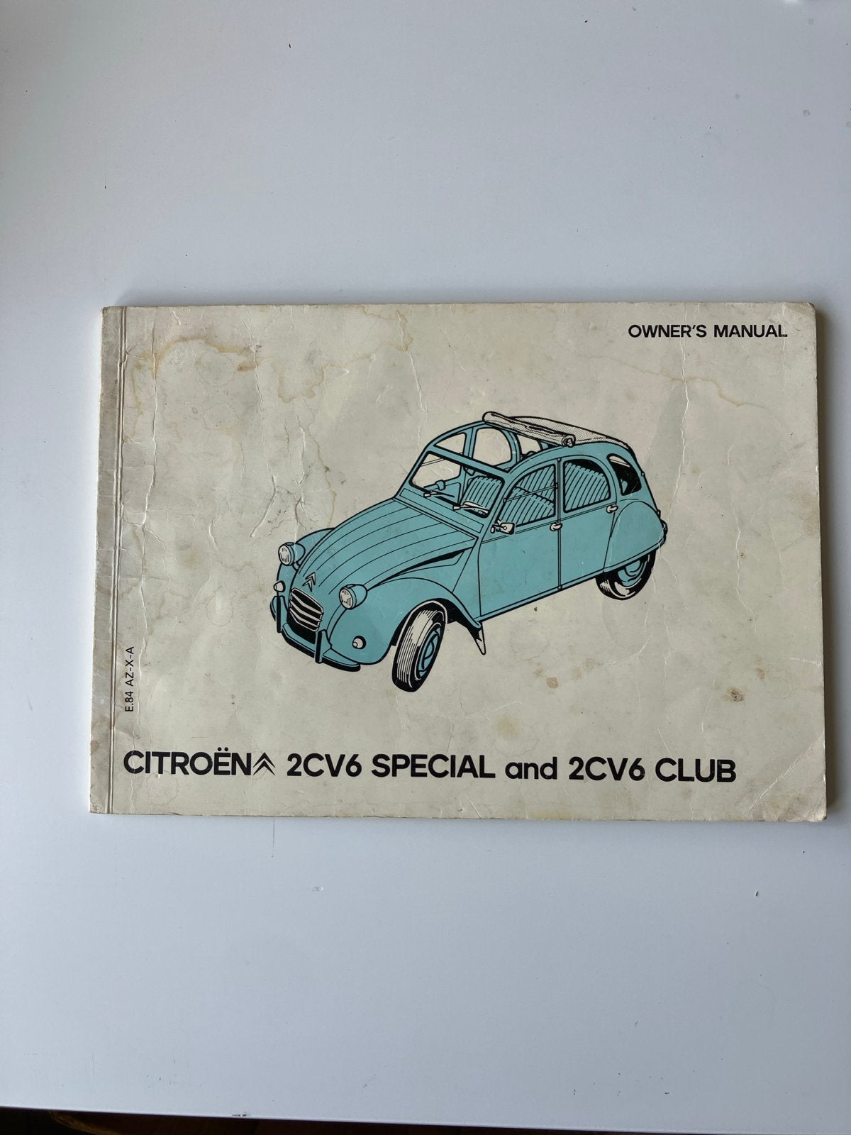 Citroën 2CV6 Special & Club Gebruikershandleiding, Ophalen of Verzenden