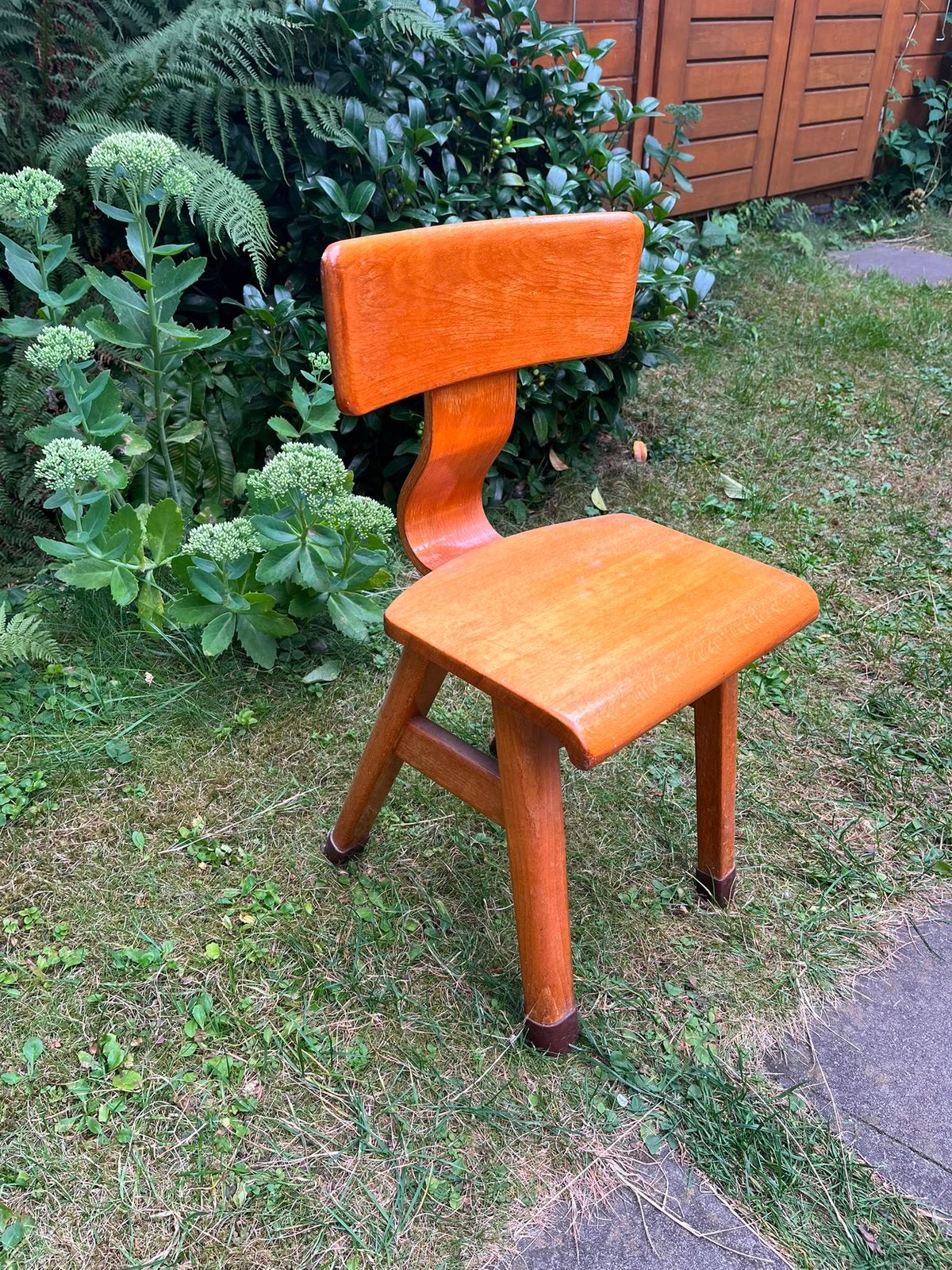 Houten kinderstoel - jaren 60/70, Antiek en Kunst, Ophalen