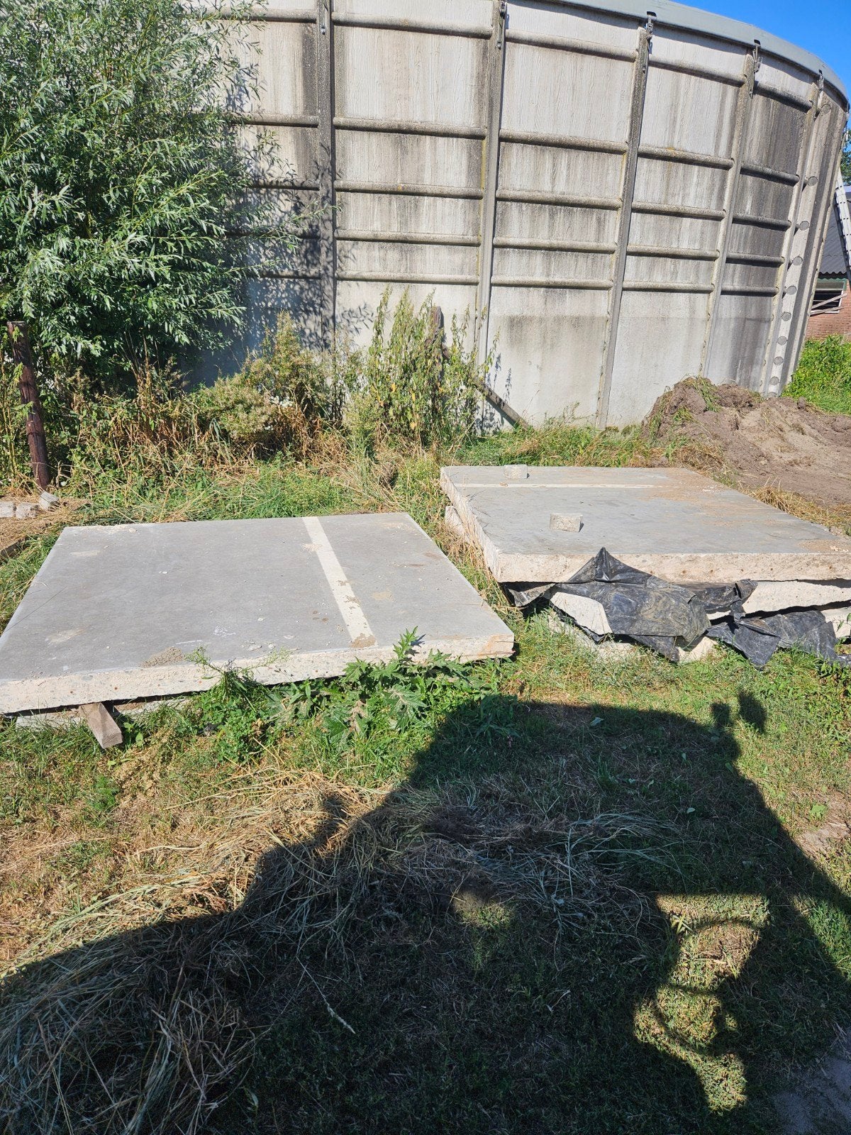 5x gezaagde betonplaat