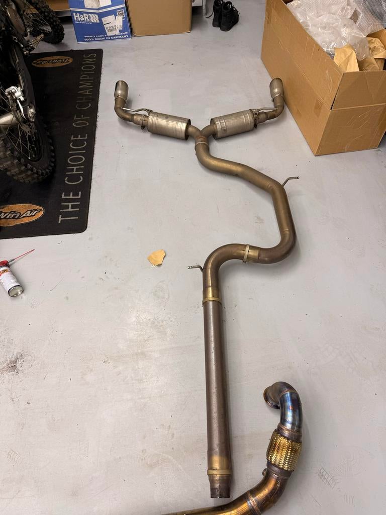 Bulll-x Sportuitlaat +downpipe – Golf 7 GTI / Leon Cupra 5F, Ophalen, Gebruikt, Universele onderdelen