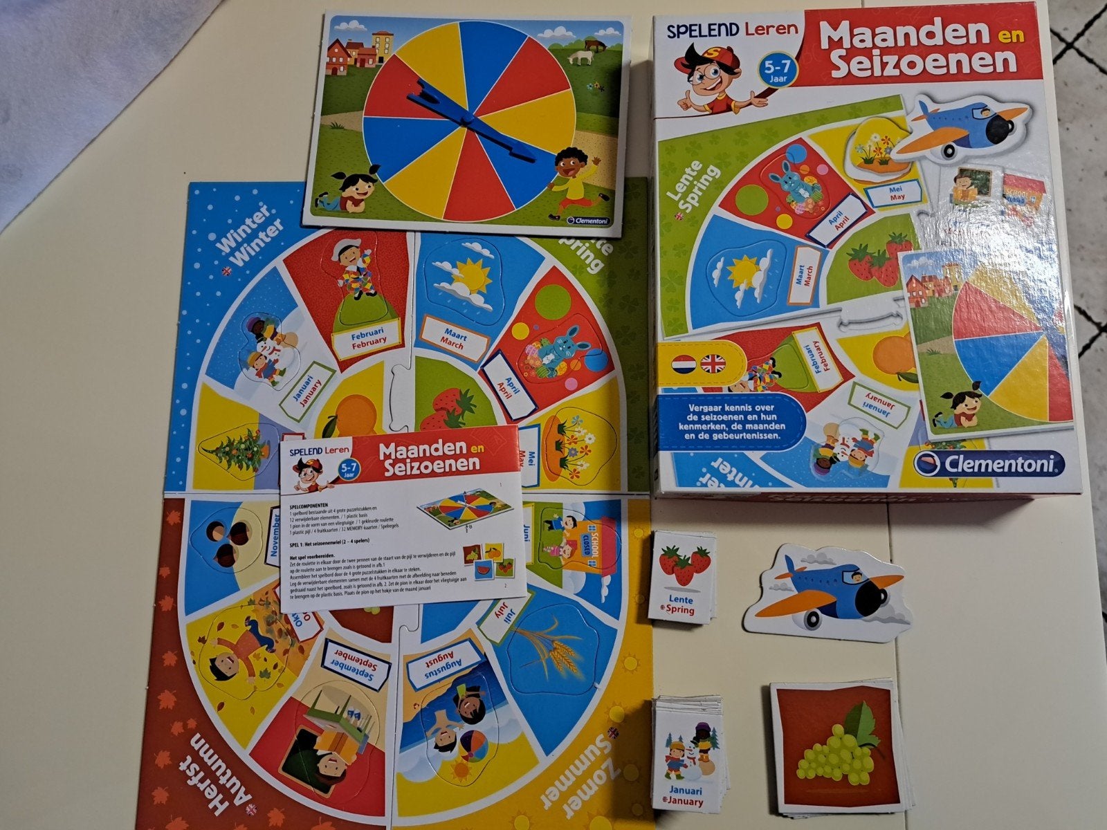 Clementoni Spelend Leren: Maanden en Seizoenen, Ophalen of Verzenden, Zo goed als nieuw, Taal en Lezen