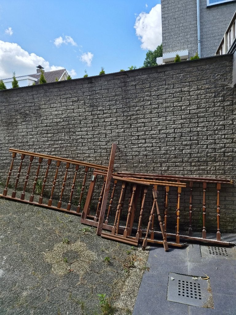 Houten Balustrade Delen - Diverse Lengtes, Doe-het-zelf en Verbouw, Hout en Planken, Gebruikt, Overige typen, Overige houtsoorten