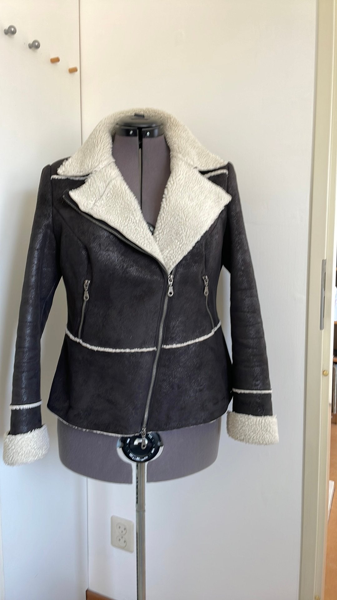 Gerry Weber BIKER jack/vest mt 42, Ophalen of Verzenden, Zo goed als nieuw, Maat 42/44 (L), Bruin