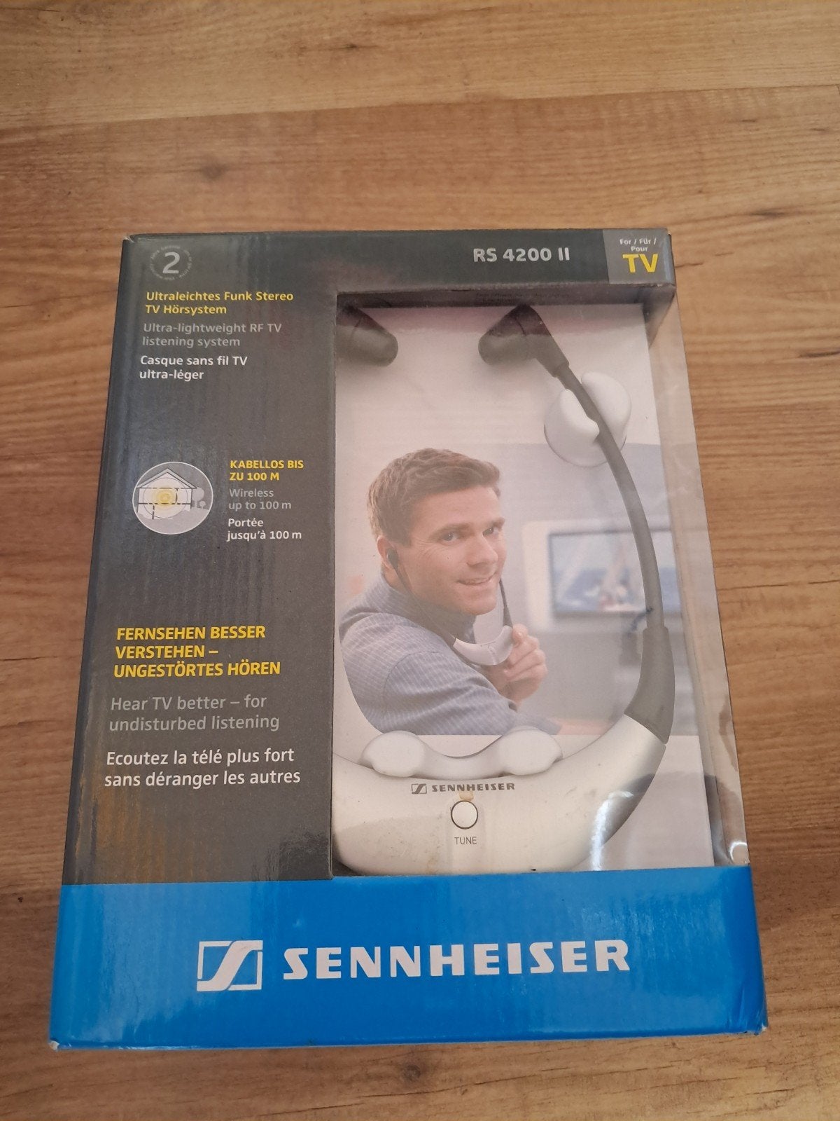 Sennheiser RS 4200 II Ultralicht Draadloos TV Hoorsysteem, Sennheiser, Nieuw, Ophalen of Verzenden, Wit