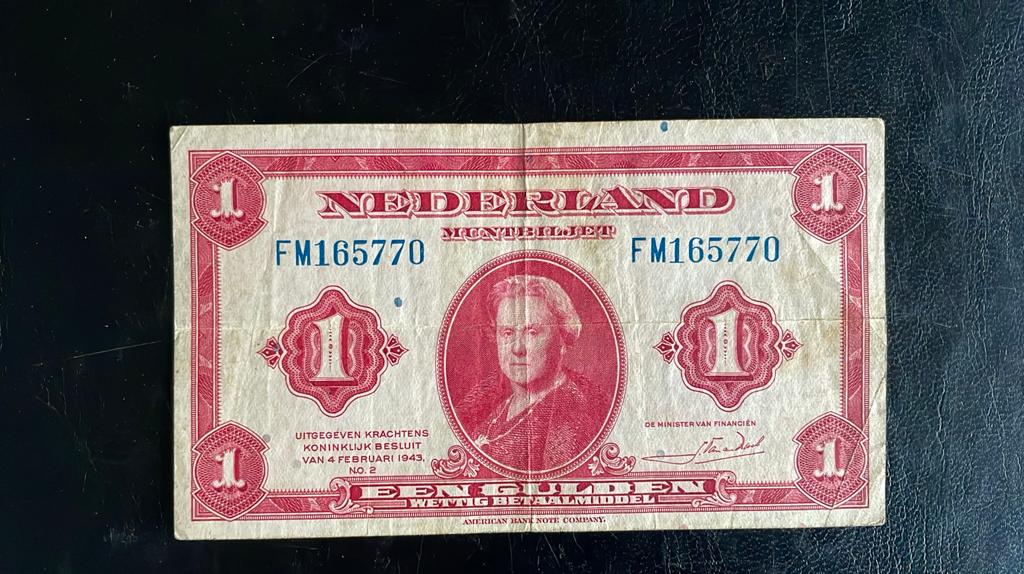 1 gulden 1943, Postzegels en Munten, Bankbiljetten | Nederland, Verzenden