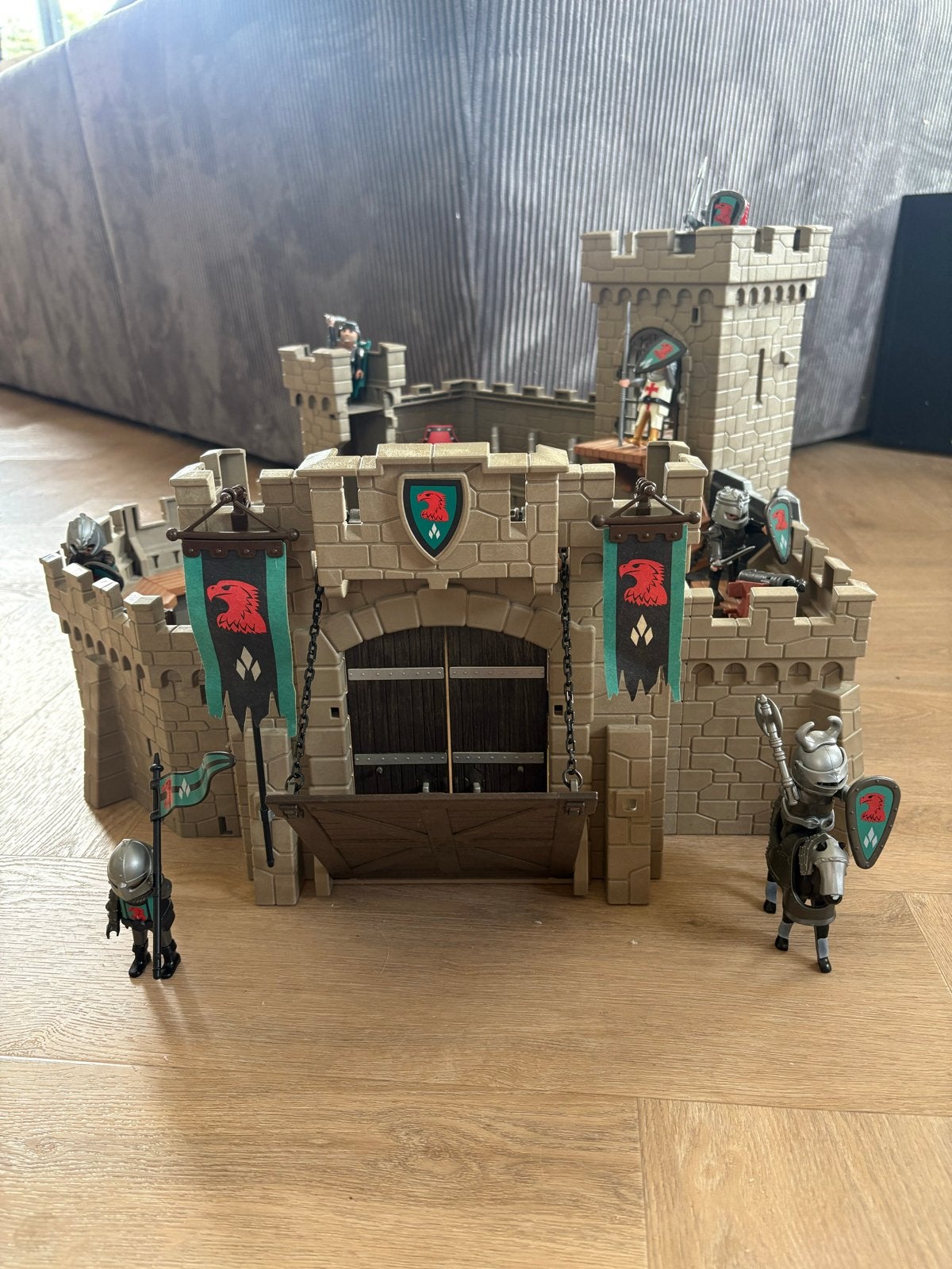 Playmobil Kasteel met ridders en accessoires, Ophalen, Gebruikt, Complete set, Kasteel/Fort