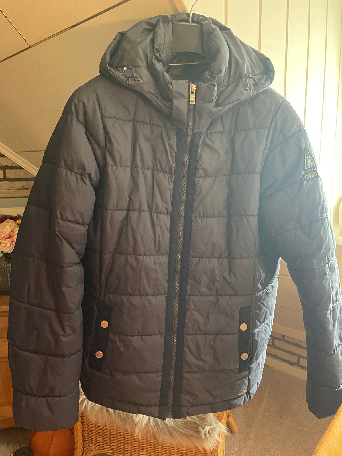 Gaastra dames winterjas XXL (maat 44) - Donkerblauw, Ophalen of Verzenden, Gedragen, Maat 42/44 (L), Blauw