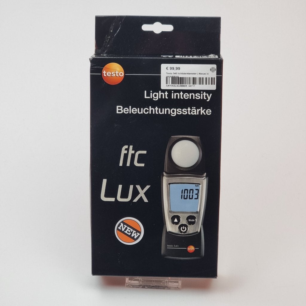 Testo 540 Lichtsterktemeter | Nieuw in verpakking, Doe-het-zelf en Verbouw, Testo, Gebruikt, Support@testo.com, Testo AG, Testo-Str. 1, 
79853 Lenzkirch
Germany