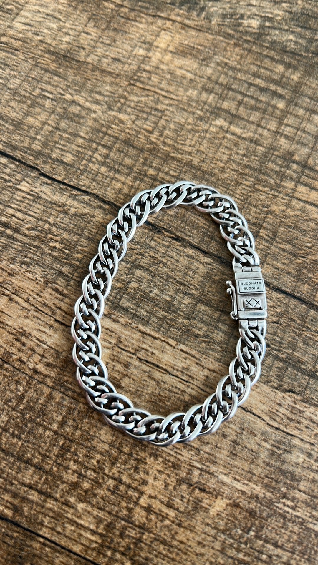 Buddha to Buddha zilveren armband – maat S – 925 zilver, Ophalen of Verzenden, Zo goed als nieuw, Zilver