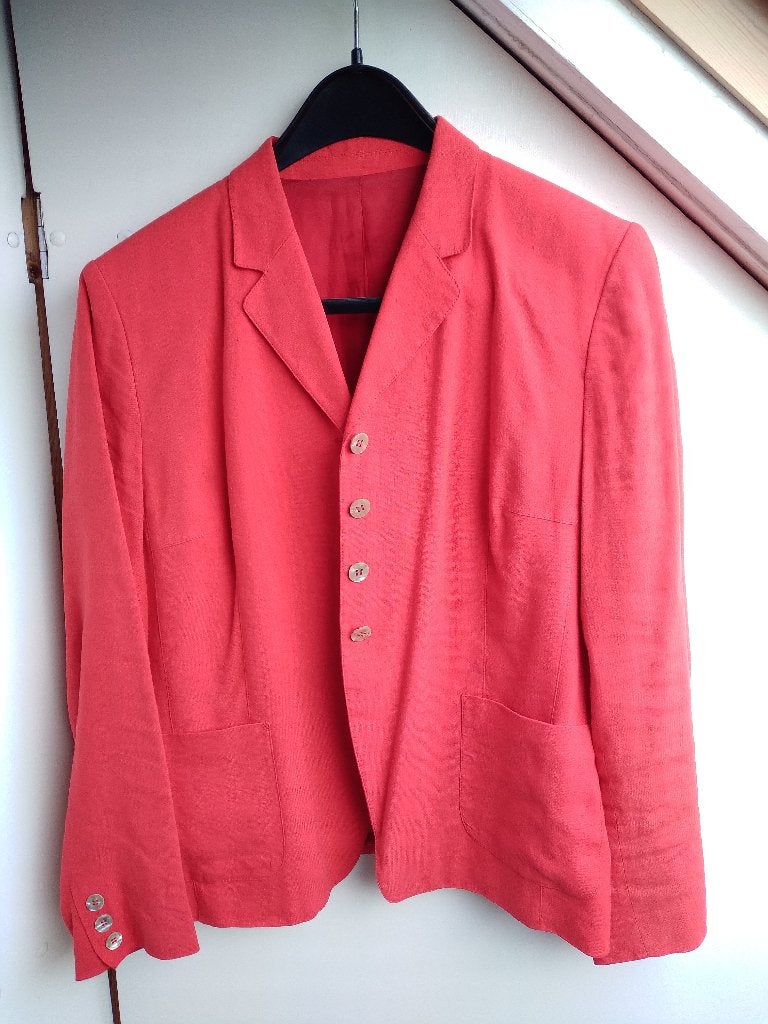 Oilily blazer rood linnen, maat 40-42, Maat 38/40 (M), Oilily, Ophalen of Verzenden, Jasje