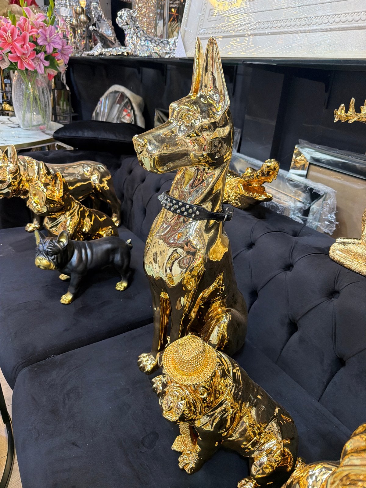 Gouden Dieren Beelden - Diverse Soorten, Huis en Inrichting, Nieuw, Ophalen of Verzenden, Goud, Metaal