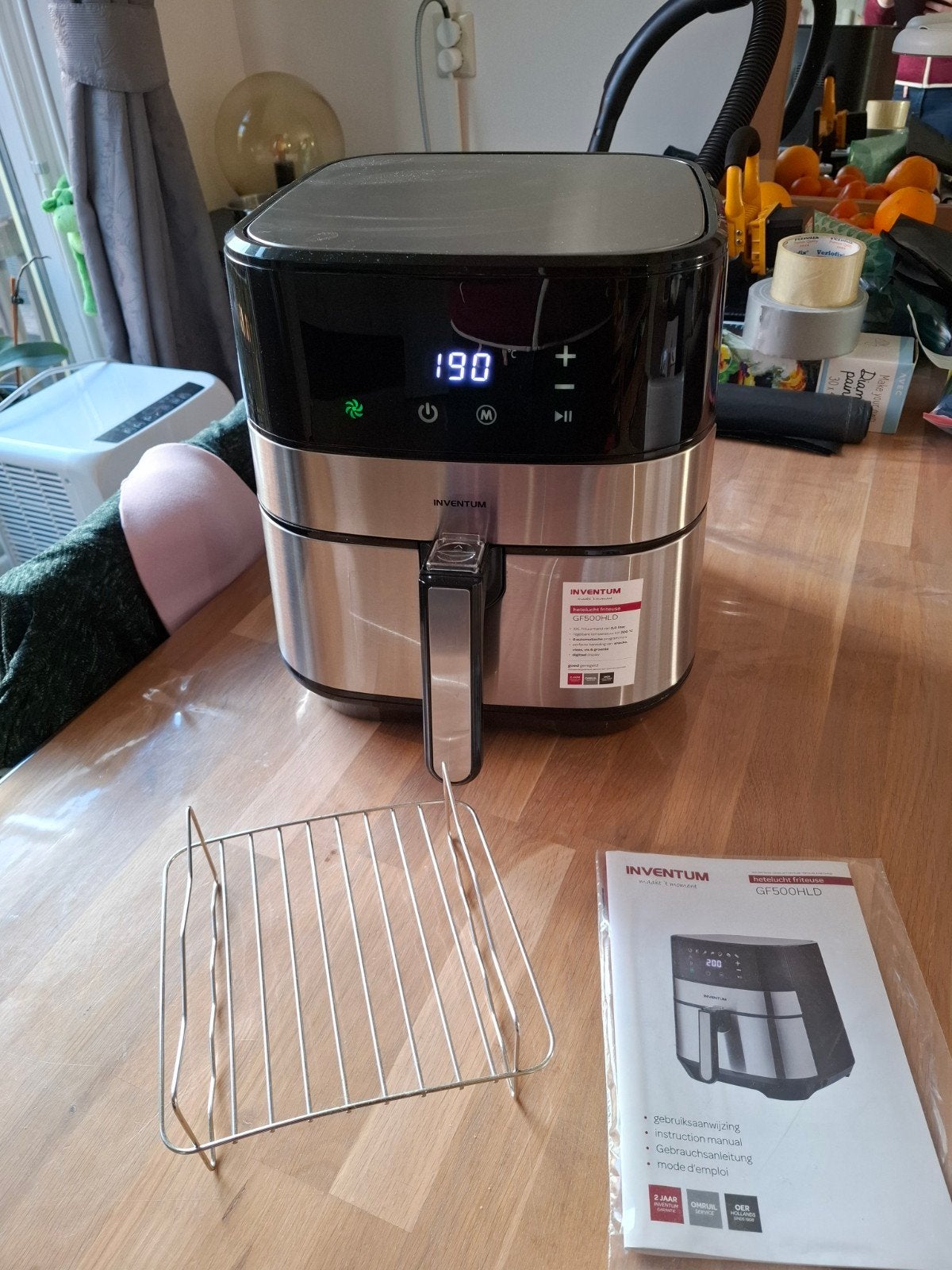 Inventum GF500HLD XXL Heteluchtfriteuse - Zo goed als nieuw, Ophalen, Zo goed als nieuw, Airfryer XXL, 1500 gram of meer