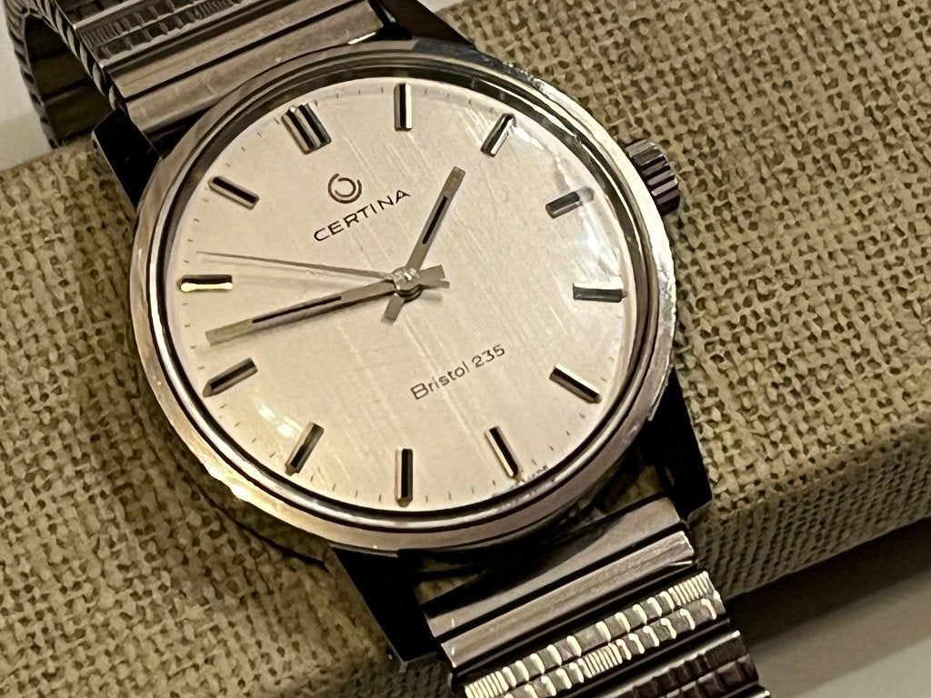 Vintage horloge Certina, Overige merken, Staal, Polshorloge, 1960 of later