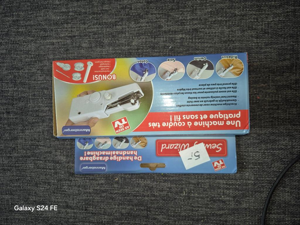 Mannsberger Sew Wizard Draagbare Handnaaimachine, Hobby en Vrije tijd, Naaimachines en Toebehoren, Ophalen of Verzenden