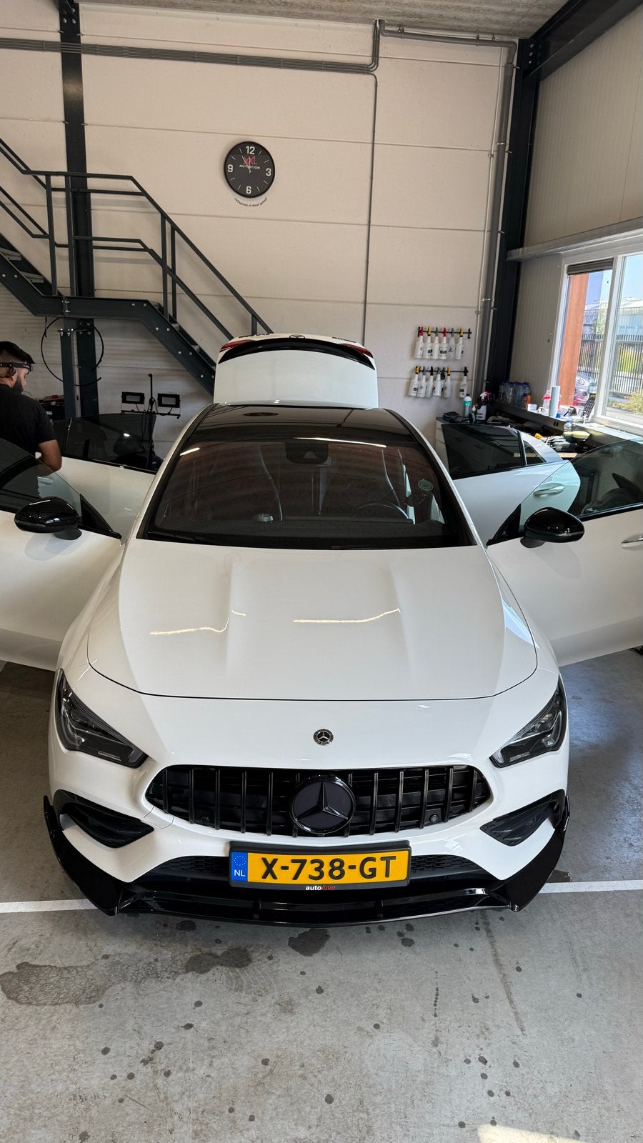 Mercedes CLA 220 AMG Line Premium Plus 2020 NIEUW MOTORBLOCK, CLA, 1800 kg, 1445 kg, Wit