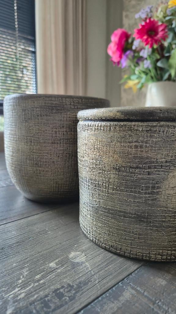 Set bloempotten, Ophalen, Rond, Binnen, Zo goed als nieuw