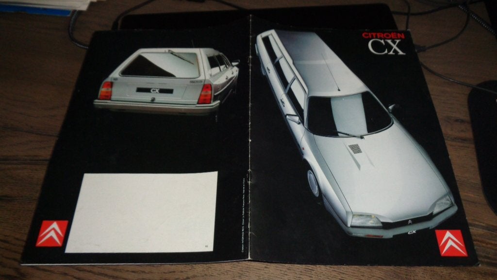 Folder  CITROEN  CX  BREAK, Verzenden, Gelezen, Citroën