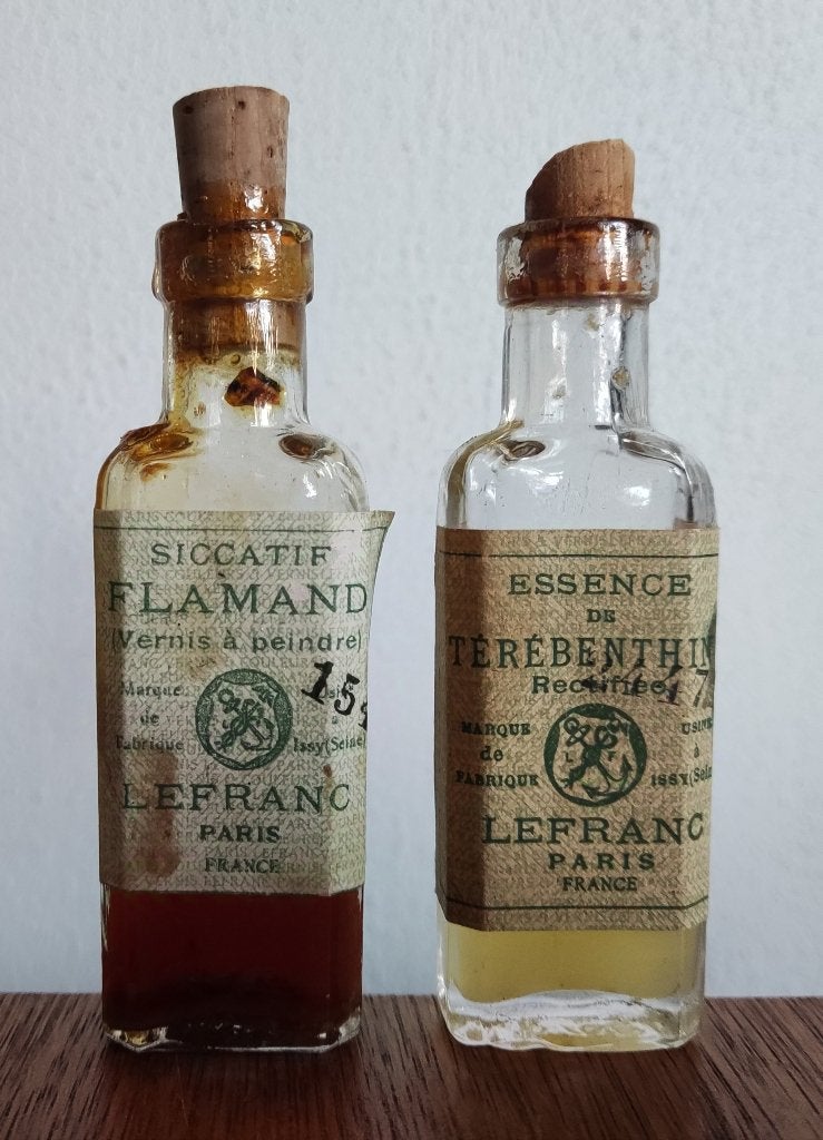 Siccatif Flamand en Essence Terébenthine LEFRANC PARIS, Ophalen of Verzenden, Zo goed als nieuw