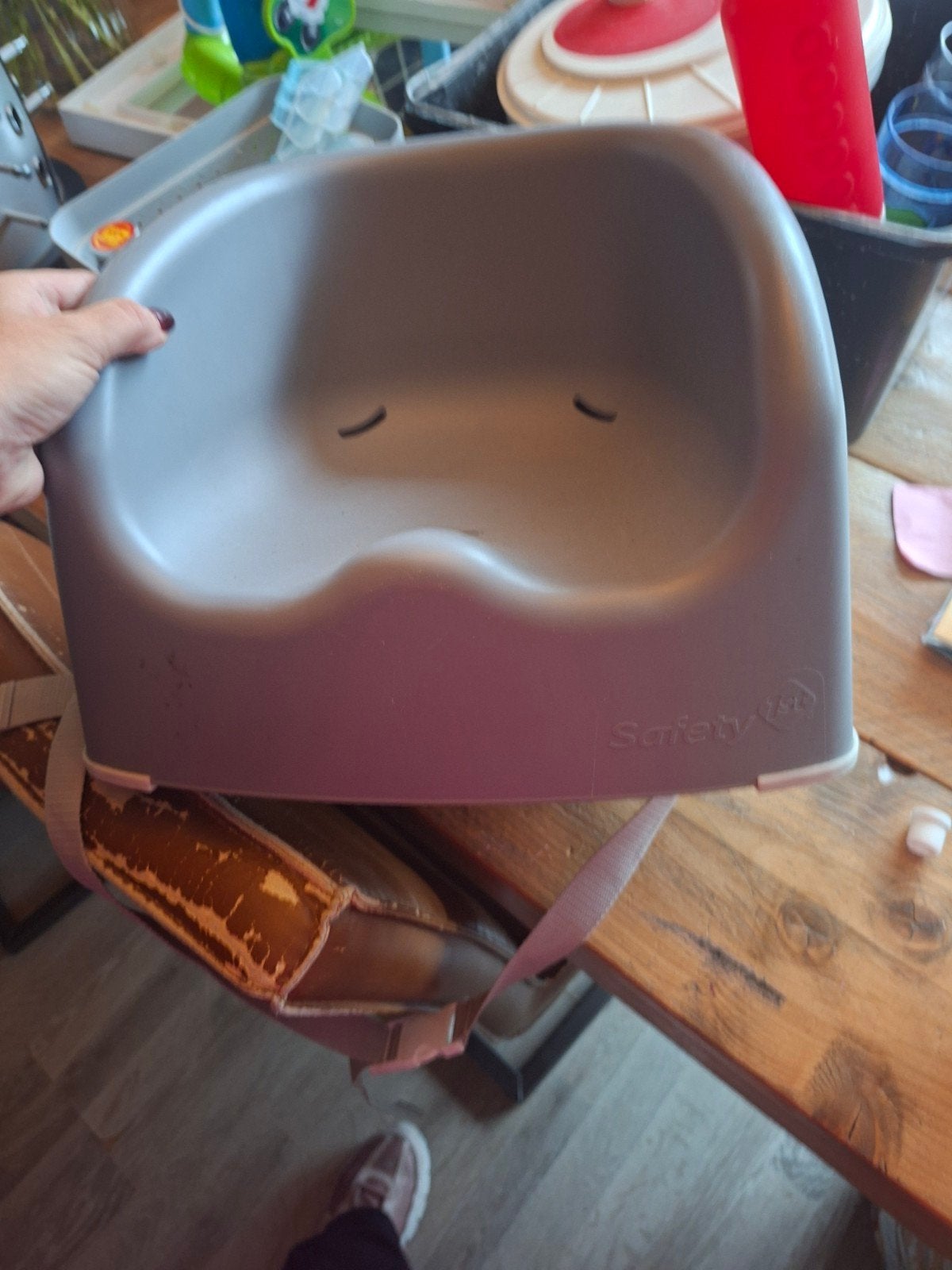 Safety 1st babyzitje - grijs, Kinderen en Baby's, Kinderstoelen, Ophalen of Verzenden, Gebruikt, Overige typen, Gordel(s)