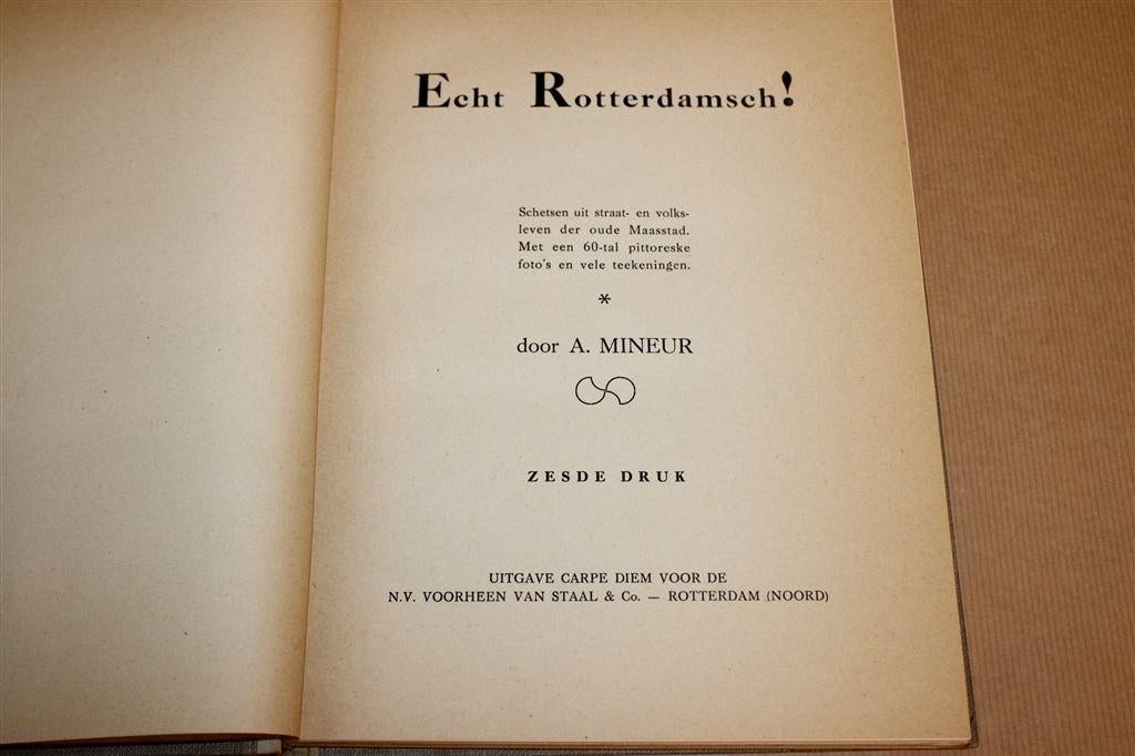 Echt Rotterdamsch! [1946] — Leven in de Oude Maasstad, Boeken, Ophalen of Verzenden, Gelezen