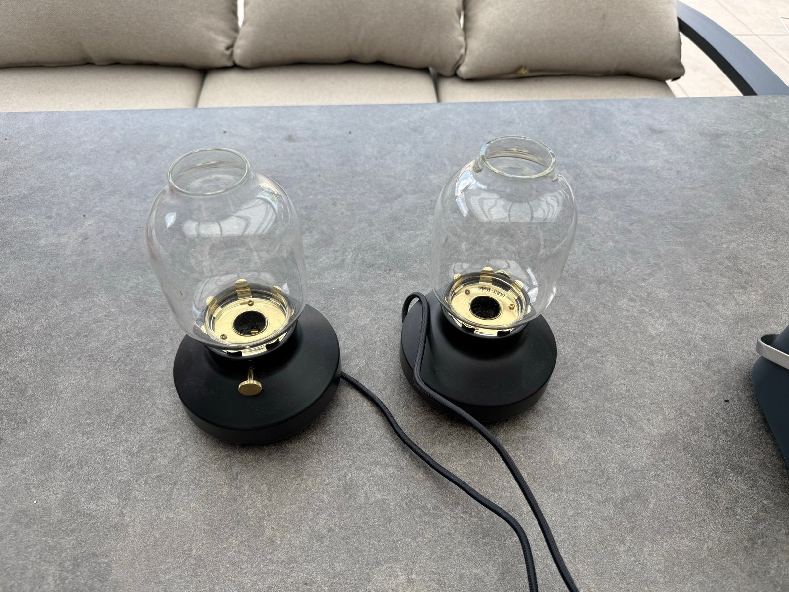 IKEA TÄRNABY Tafellamp, dimbaar antraciet, 25 cm, Ophalen, Dimbaar, E14 (klein), Grijs