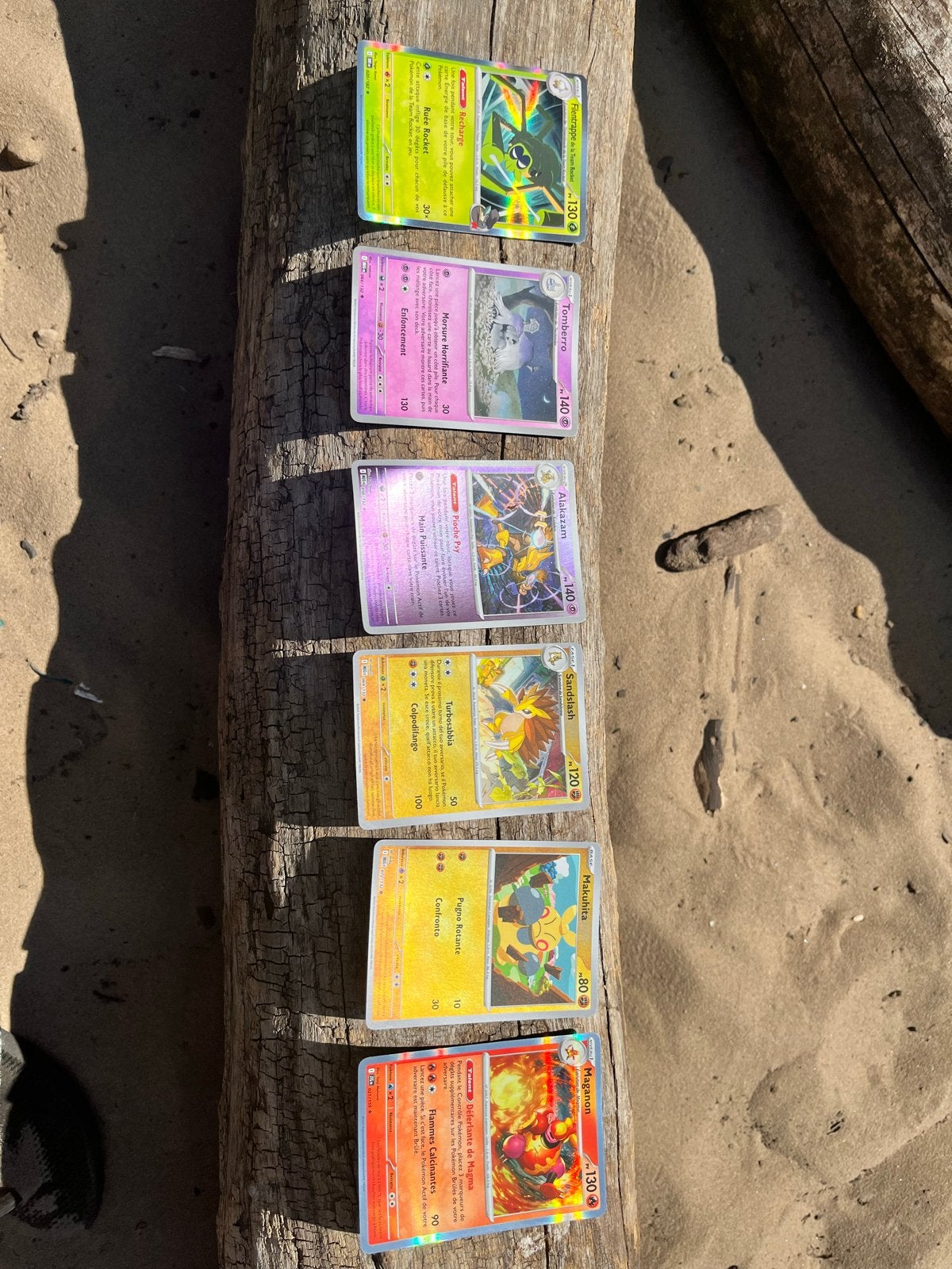 Pokémonkaarten ⁠16 st. - Alakazam, Steelix, Maganon, Kadabra, Ophalen of Verzenden, Gebruikt, Meerdere kaarten, Foil