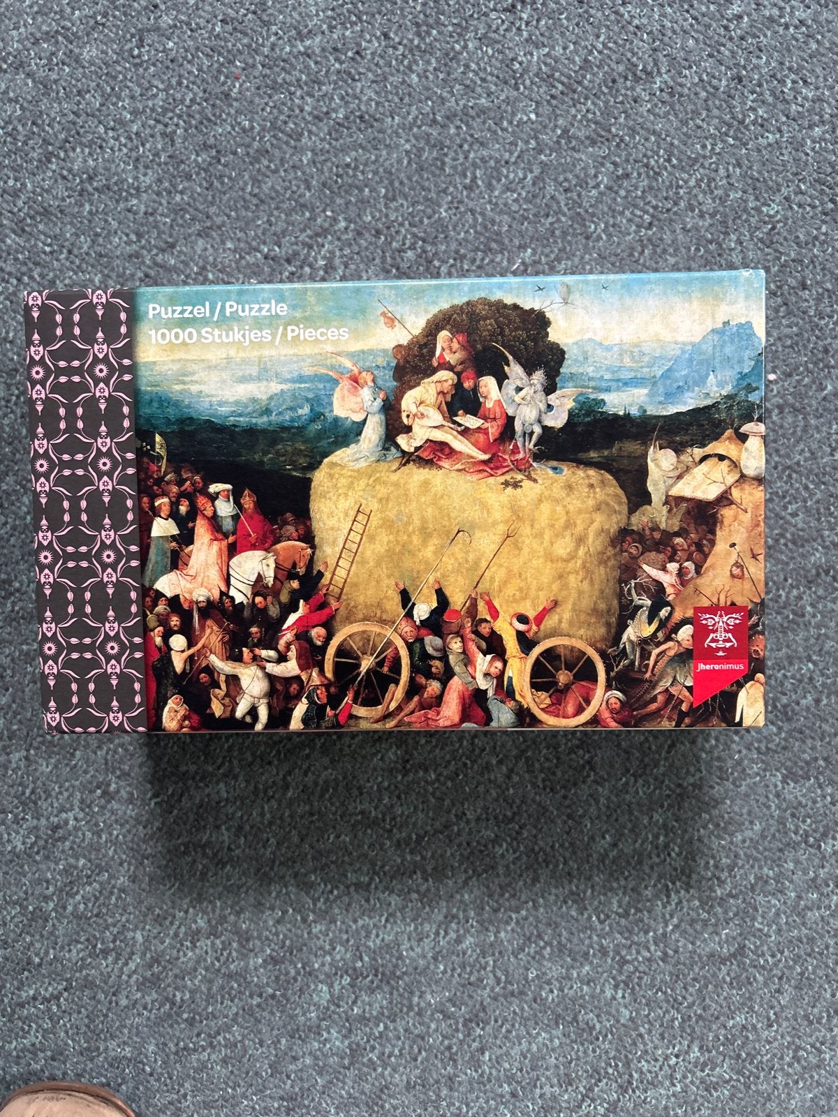 Jheronimus Bosch De Hooiwagen Puzzel 1000 Stukjes, Ophalen, 500 t/m 1500 stukjes, Zo goed als nieuw, Legpuzzel