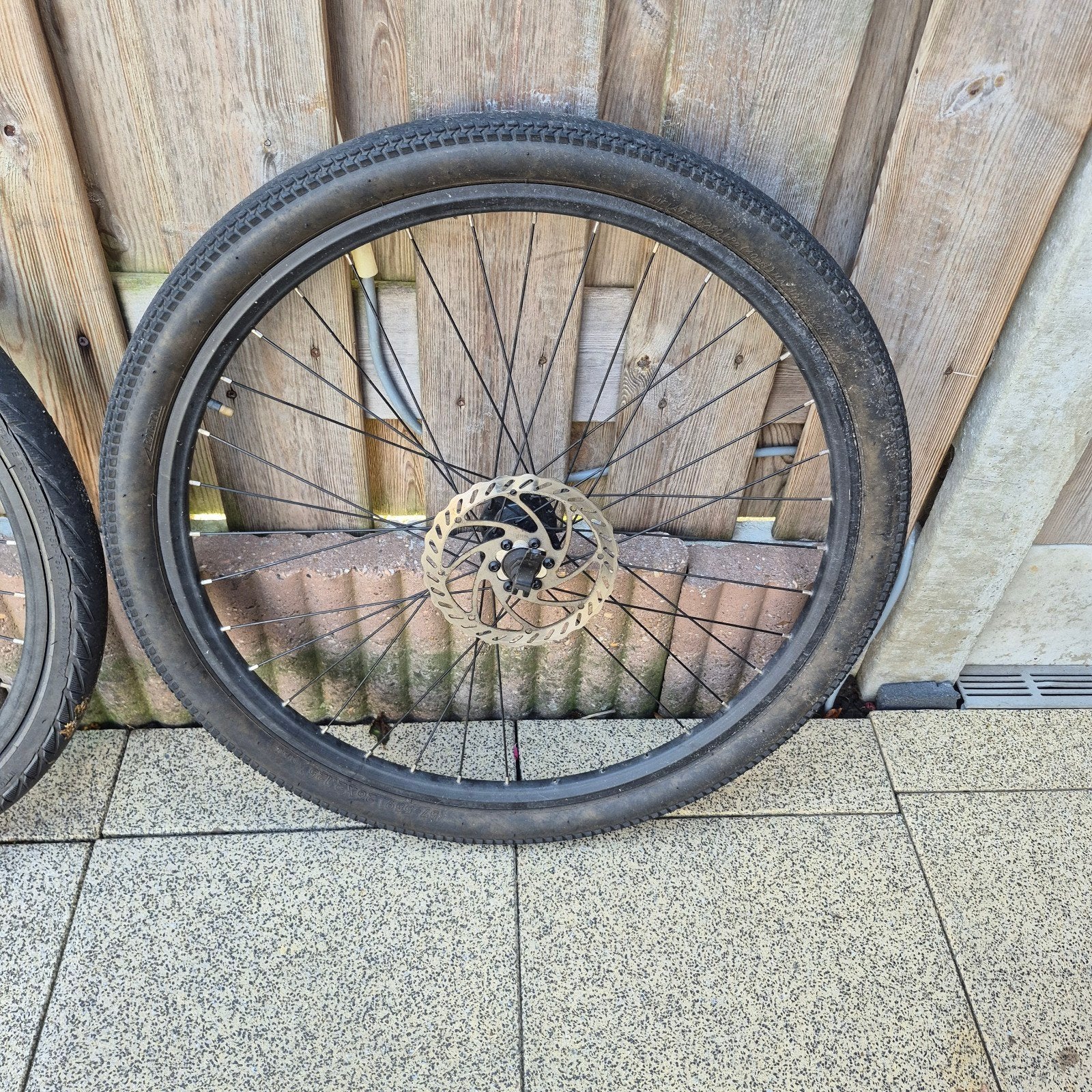 26 inch voorwiel met schijfrem, Fietsen en Brommers, Wiel, Gebruikt, Overige materialen, Ophalen of Verzenden