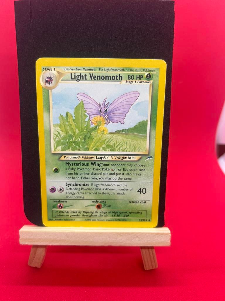 Light Pokémon Neo Destiny Venomoth Golduck Vintage WOTC, Ophalen of Verzenden, Zo goed als nieuw