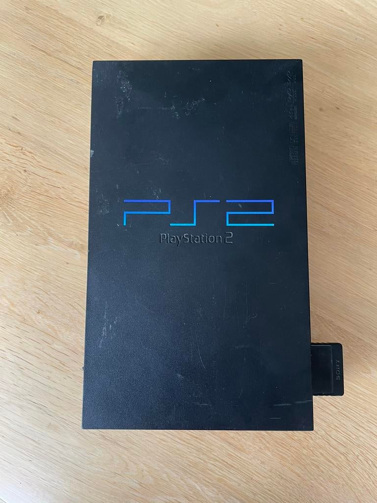 PlayStation 2 met controller, Spelcomputers en Games, Spelcomputers | Sony PlayStation 2, Gebruikt, Ophalen of Verzenden, Met geheugenkaart