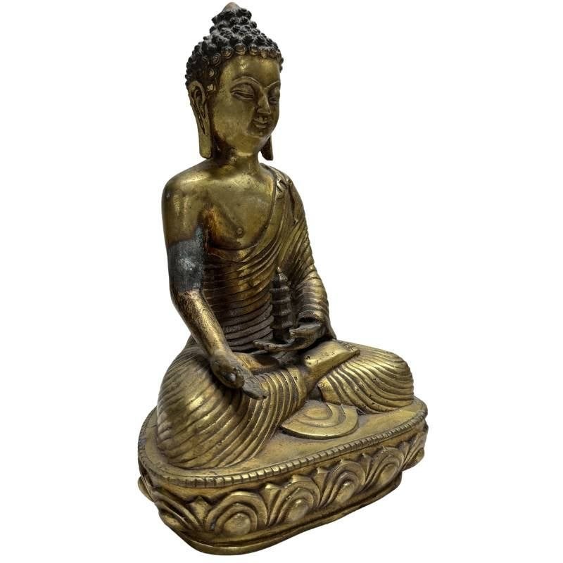 Altaarset – brons – Medicijnboeddha – China, Antiek en Kunst, China, Ophalen of Verzenden, Ritueel object, Brons