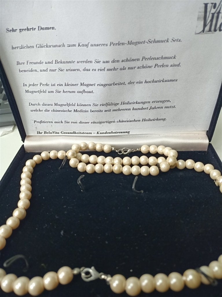 Ketting, Ophalen of Verzenden, Zo goed als nieuw, Wit, Overige materialen