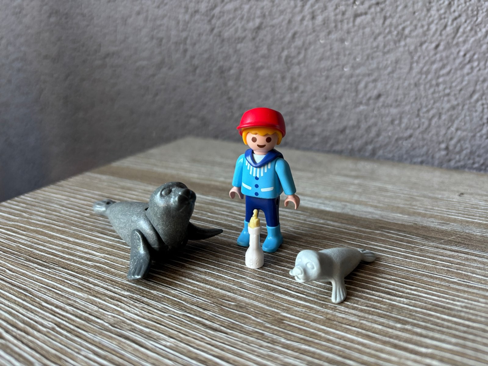 Playmobil Jongen met Zeehond en Baby Zeehondje, Wild life, Gebruikt, Complete set, Ophalen of Verzenden