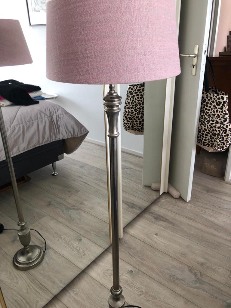 Riviera Maison vloerlamp met kap, Ophalen, Zo goed als nieuw, Stof, 150 tot 200 cm
