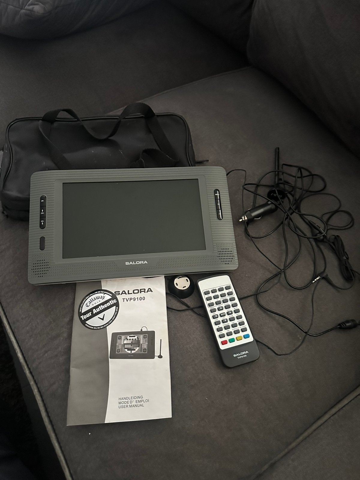 Te koop Salora TVP9100 draagbare televisie, Caravans en Kamperen, Camper-accessoires, Ophalen of Verzenden, Zo goed als nieuw