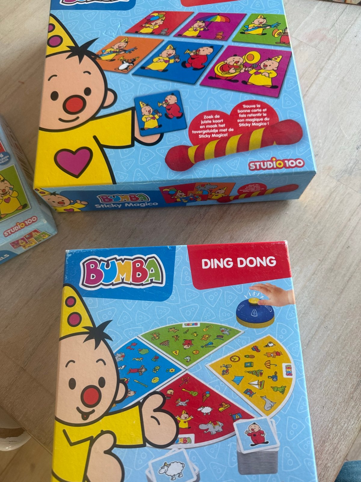 Bumba spelpakket: Sticky Magico, Ding Dong & 4-in-1 Puzzel, Ophalen, 10 tot 50 stukjes, Gebruikt, 2 tot 4 jaar