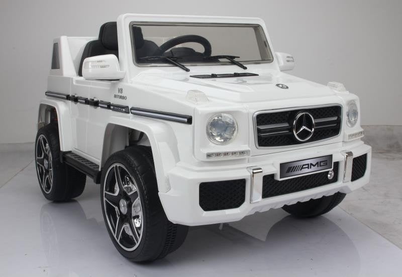 Mercedes AMG63, 1 persoons 12V + RC Wit ***NIEUW***, Nieuw